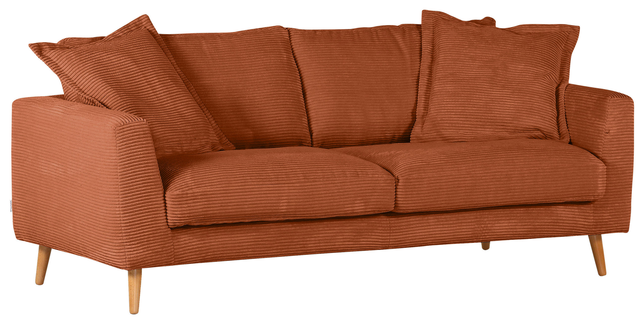 BIGSOFA Cord Kupferfarben  - Naturfarben/Kupferfarben, ROMANTIK / LANDHAUS, Holz/Textil (220/69/100cm) - Landscape