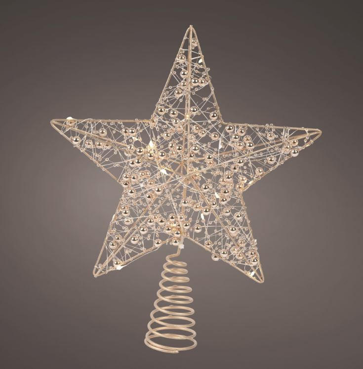 UKRASNA ZVEZDA - srebrna, Osnovno, metal/plastika (25/27/6cm) - X-Mas