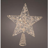 UKRASNA ZVEZDA - srebrna, Osnovno, metal/plastika (25/27/6cm) - X-Mas