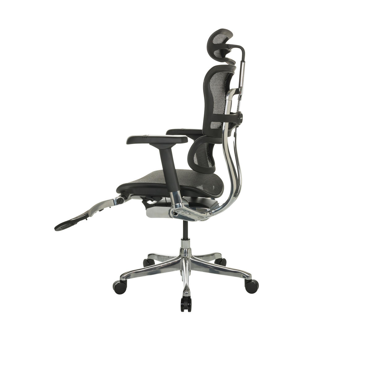SNURRSTOL  i nät svart  - svart/grå, Basics, metall/textil (68/118-141/64cm) - MID.YOU