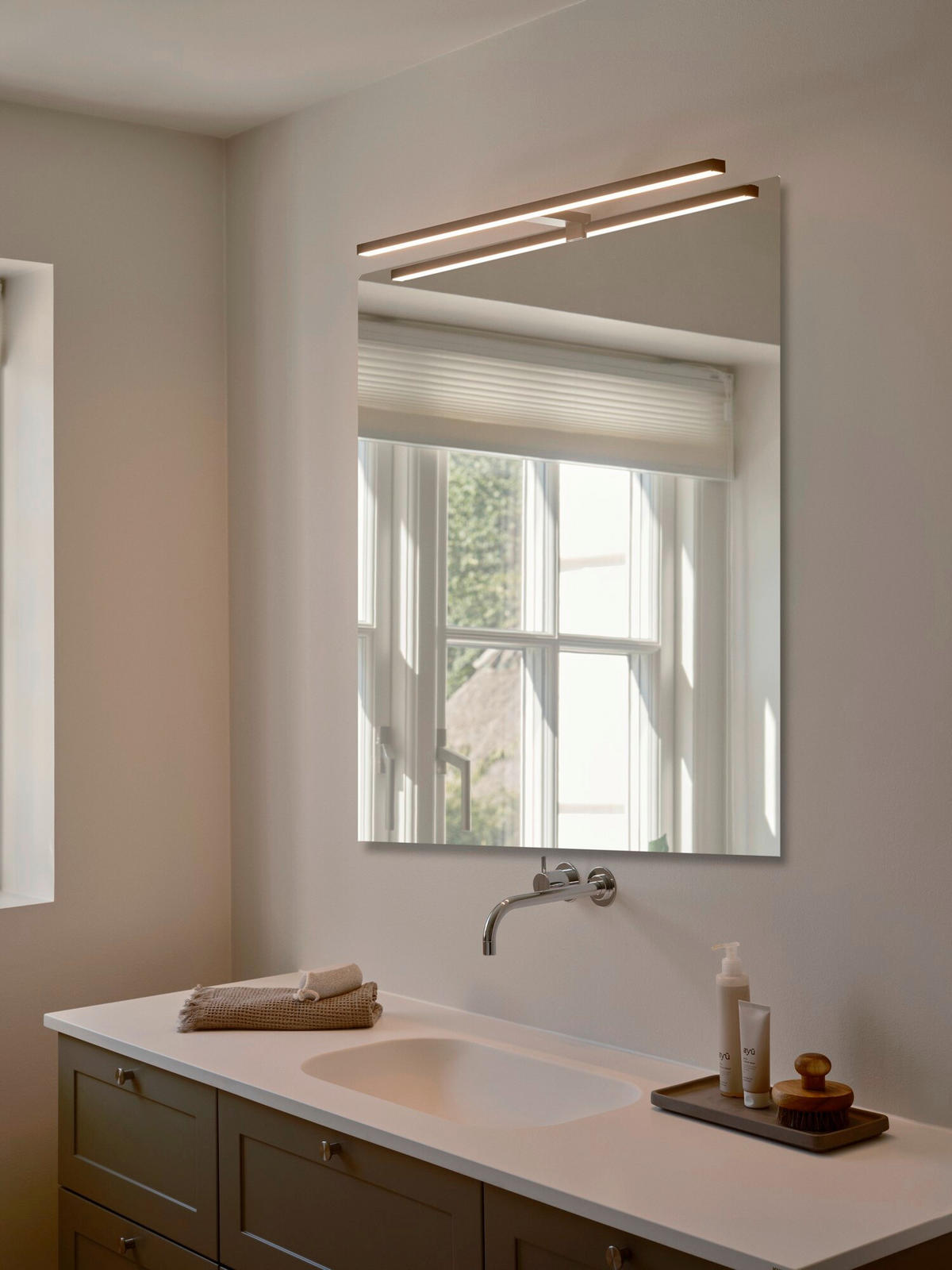 BADEZIMMER-WANDLEUCHTE 14,2/80 cm   - Schwarz, KONVENTIONELL, Metall (14,2/80cm) - Nordlux