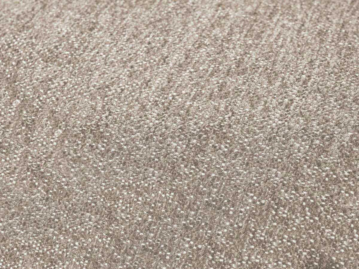 ECKSOFA Ottomane rechts  EVEREST Taupe Flachgewebe  - Taupe/Schwarz, MODERN, Kunststoff/Textil (352/210cm) - Livetastic