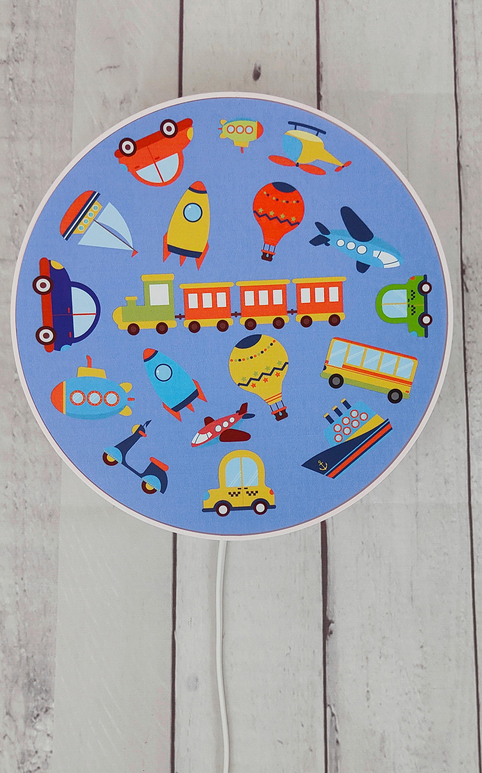 KINDERWANDLEUCHTE 25/25/8 cm   - Multicolor/Weiß, Basics, Kunststoff (25/25/8cm)