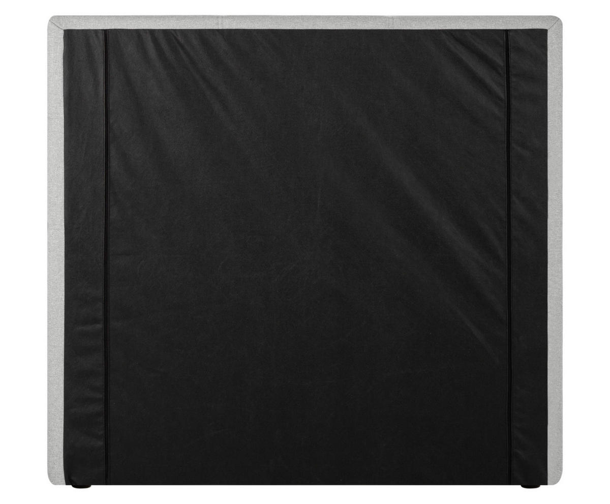 BOXSPRINGBETT 140/200 cm,  in Hellgrau  - Hellgrau/Schwarz, Design, Kunststoff/Textil (140/200cm) - Welnova