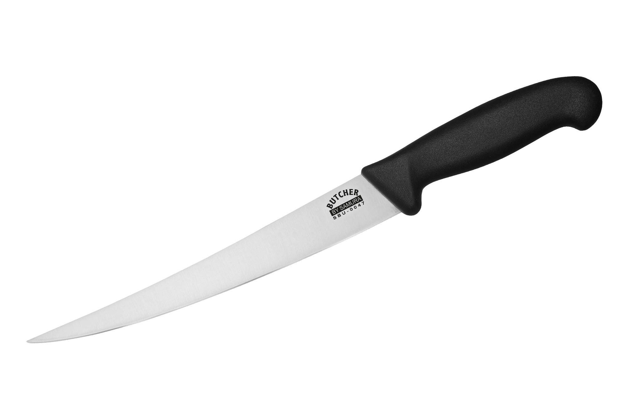 NOŽ KUHINJSKI BUTCHER 36 cm oplemenjeni čelik - srebrne boje/crna, Basics, metal/plastika (36cm) - Samura