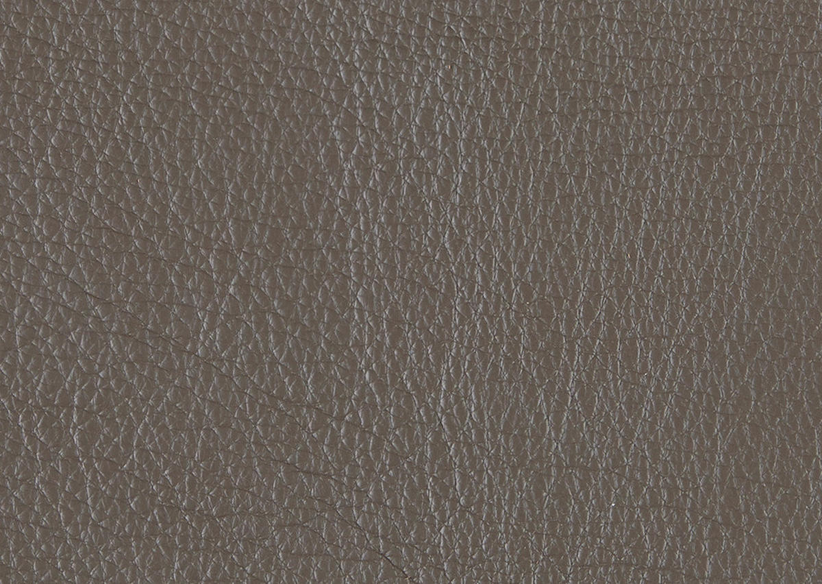 ECKSOFA in Echtleder Graubraun  - Graubraun/Beige, Design, Leder/Metall (169/252cm) - Koinor
