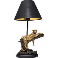 TISCHLEUCHTE Relax 27,5/49,5/35 cm  - Goldfarben/Schwarz, Design, Kunststoff/Metall (27,5/49,5/35cm) - Kare-Design