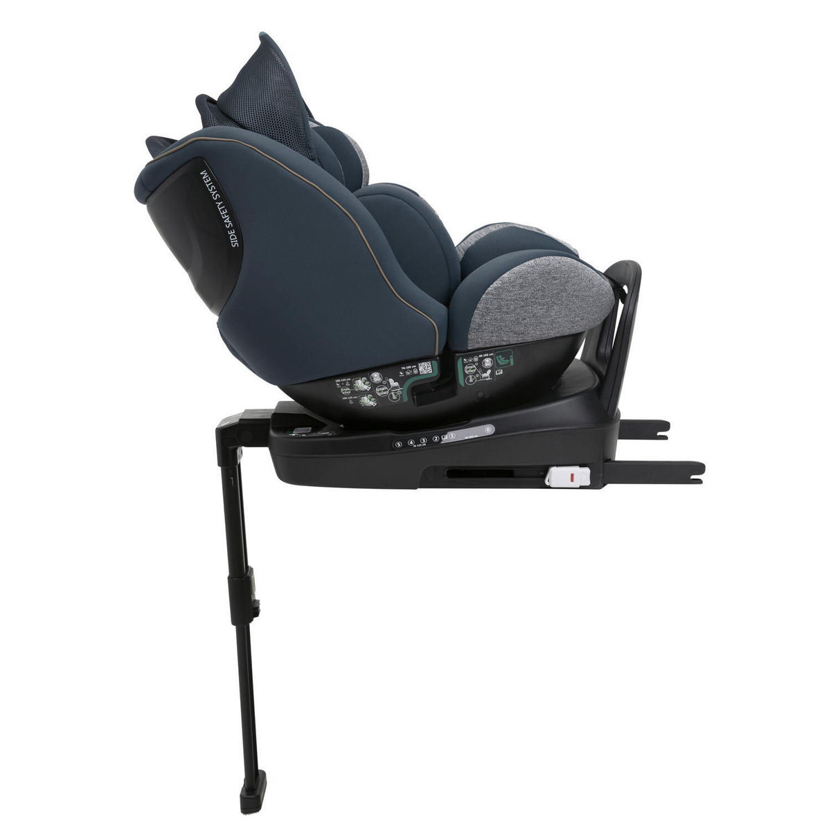 KINDERAUTOSITZ SEAT3FIT AIR   - Graphitfarben, Basics (49/44/61cm) - Chicco