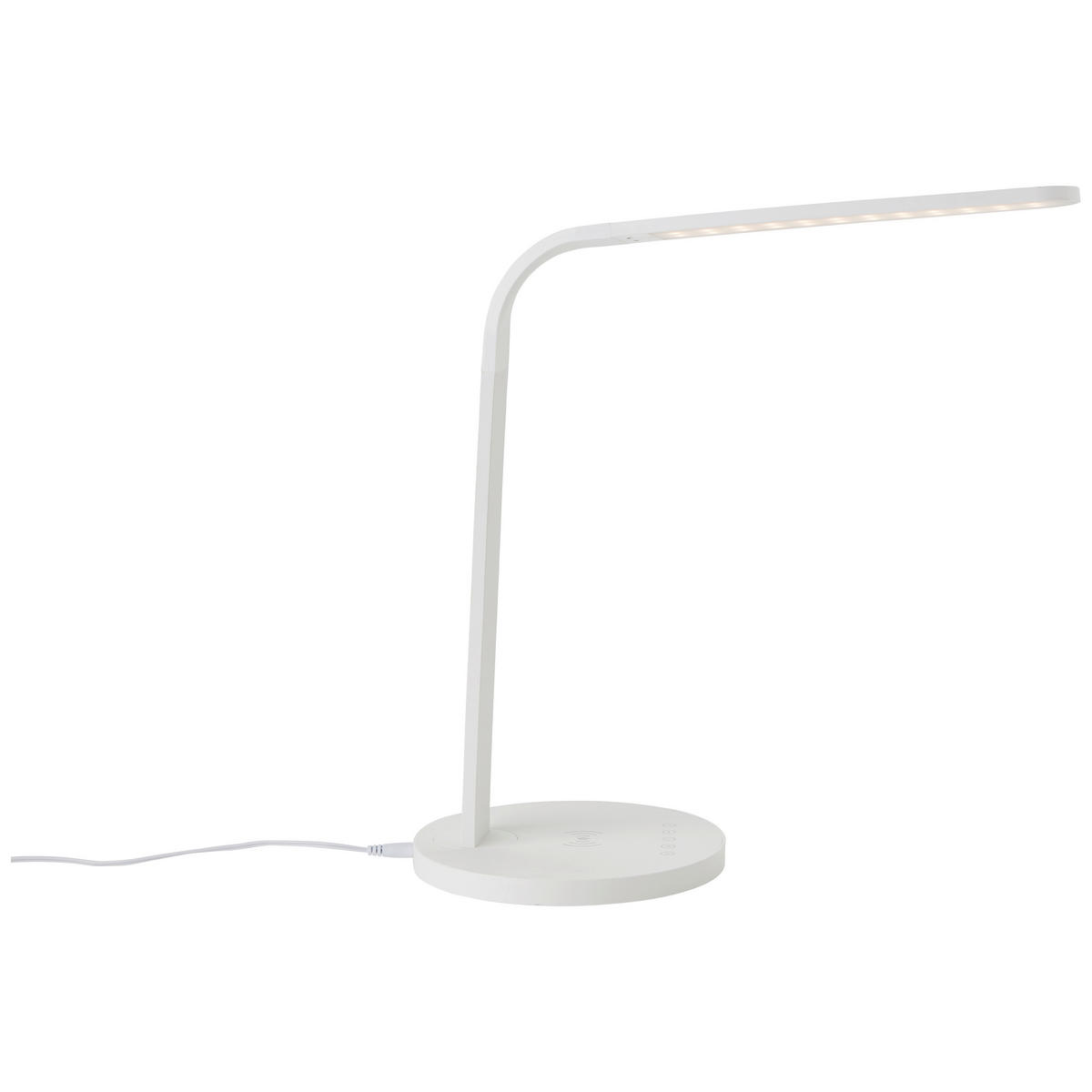 SCHREIBTISCHLEUCHTE - Weiss, Basics, Kunststoff (18/36/38cm) - Brilliant