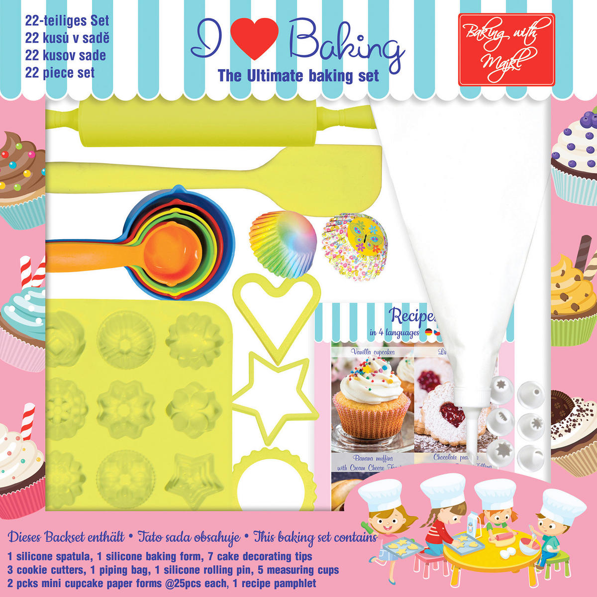 GYEREK SÜTŐKÉSZLET - Basics, műanyag (40/40cm) - Alvarak