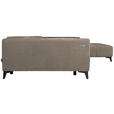 ECKSOFA  in Chenille Taupe  279/222 cm  - Taupe/Schwarz, KONVENTIONELL, Kunststoff/Textil (279/222cm) - Hom`in