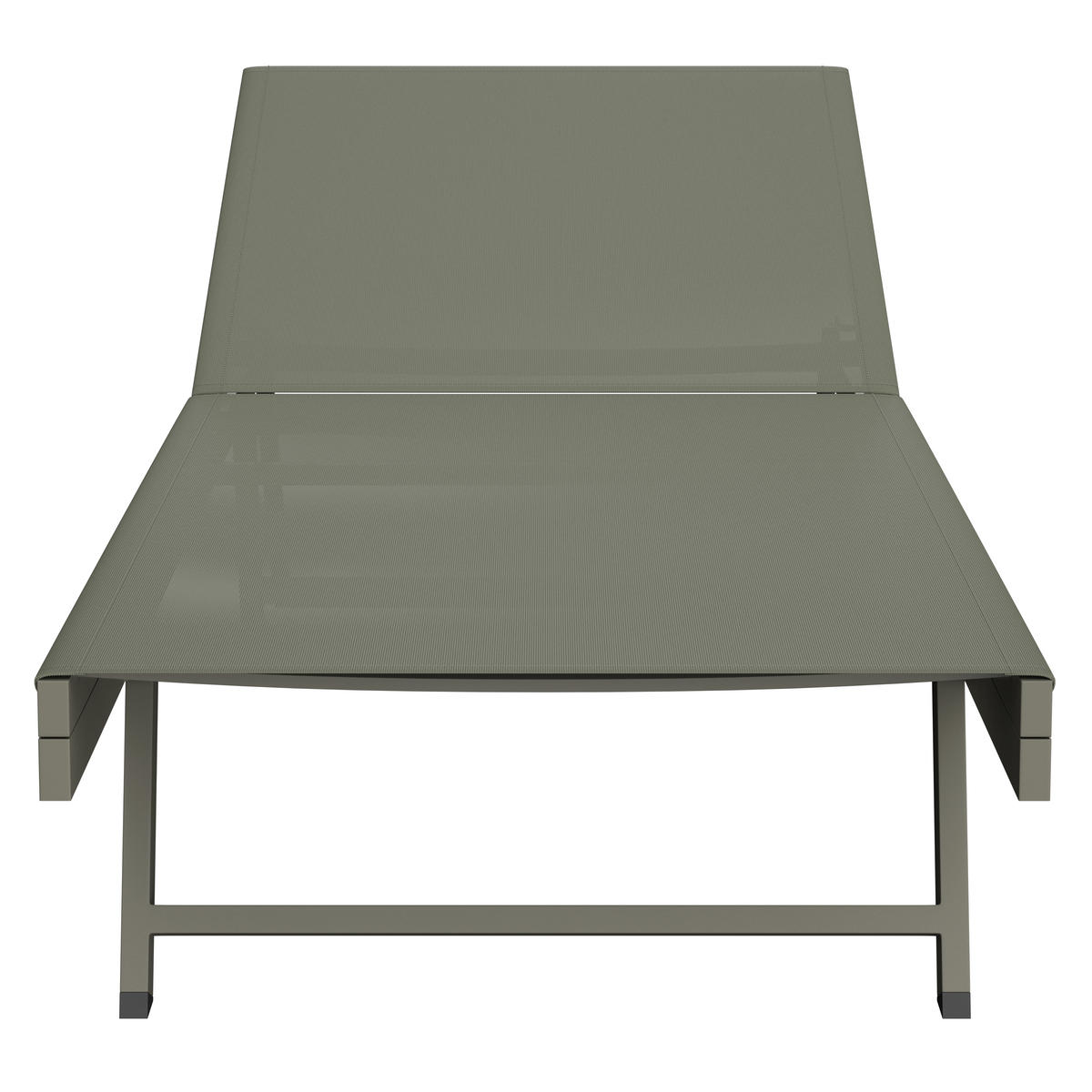 SONNENLIEGE 64/30/197 cm  - Grün, Modern, Textil/Metall (64/30/197cm) - Ambia Garden