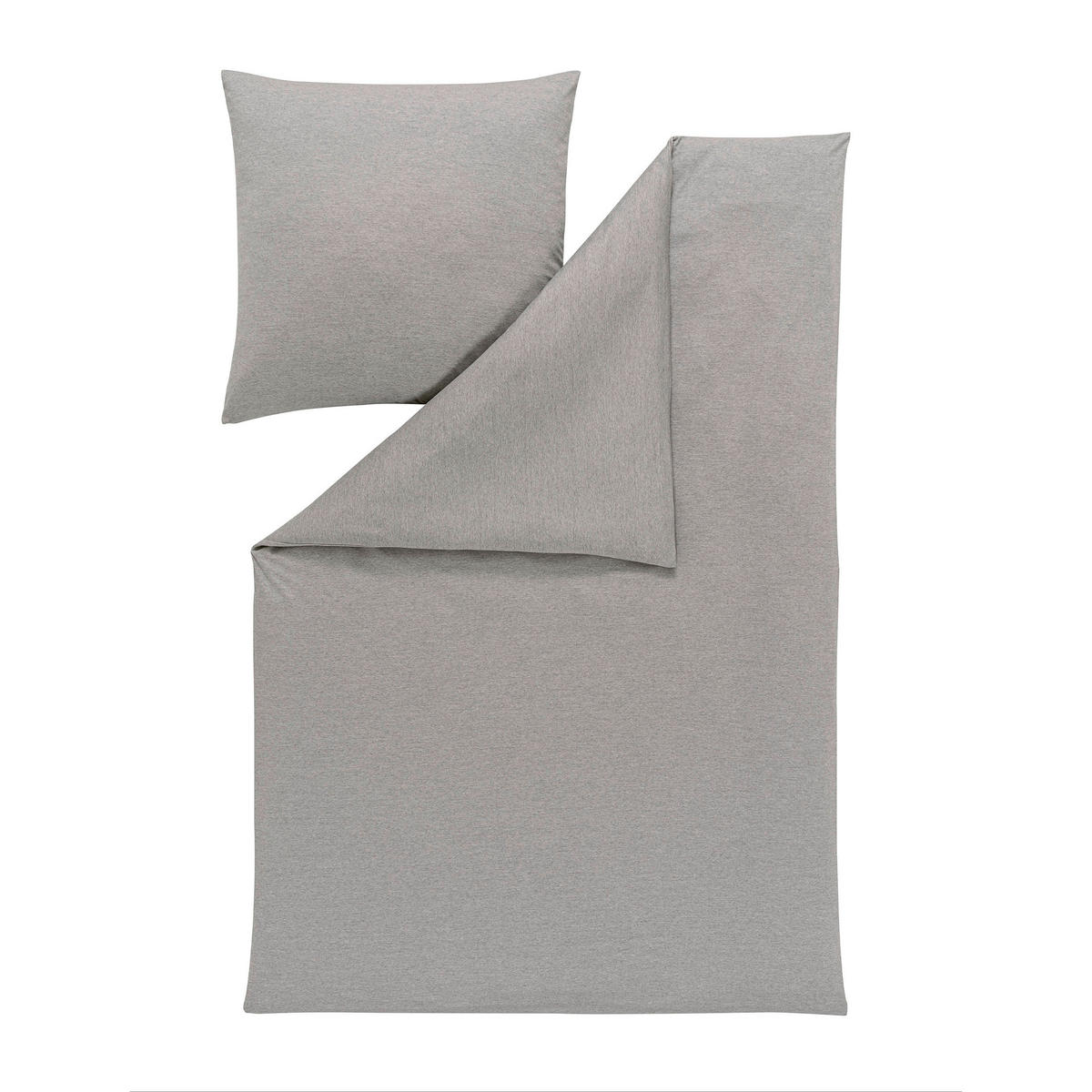 BETTWÄSCHE Atelier Interlock-Jersey 155/200 cm  - Grau, Design, Textil (155/200cm) - Estella