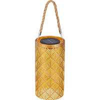 SOLARLEUCHTE - Goldfarben, Design, Kunststoff/Textil (12/24cm) - Ambia Garden