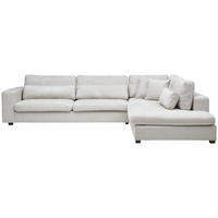 ECKSOFA in Chenille Greige  - Greige/Schwarz, Konventionell, Kunststoff/Textil (314/250cm) - Carryhome