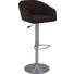 BARHOCKER in Braun, Edelstahlfarben - Edelstahlfarben/Braun, Design, Textil/Metall (50/82-107/50cm) - Dieter Knoll BARHOCKER in Braun, Edelstahlfarben - Edelstahlfarben/Braun, Design, Textil/Metall (50/82-107/50cm) - Dieter Knoll