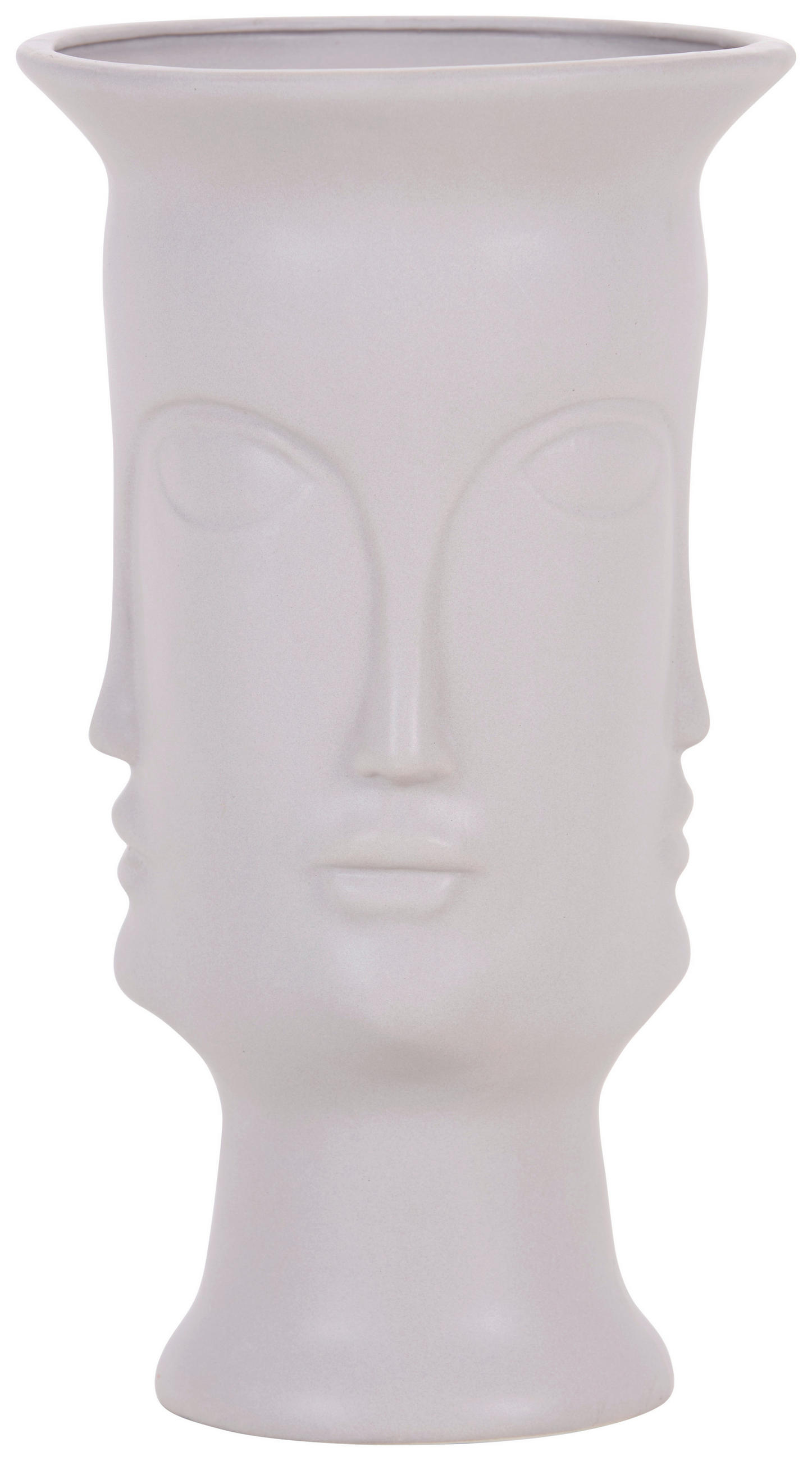 Vase Herodes Porzellan Grau H: 35 cm