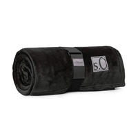 DEKORATIVNA ODEJA  UNI  150/200 cm       črna  - črna, Basics, tekstil (150/200cm) - S. Oliver