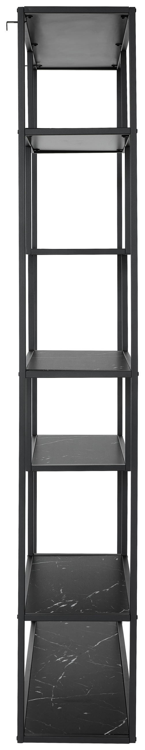 REGAL crna  metal, drvni materijal  - crna, Design, drvni materijal/metal (100/200/32cm) - MID.YOU