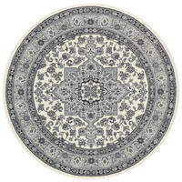VINTAGE-TEPPICH 160 cm Mirkan Creme, Grau  - Creme/Grau, Basics, Kunststoff/Textil (160cm)