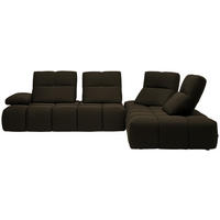 ECKSOFA  in Struktur Anthrazit  313/233 cm  - Anthrazit/Schwarz, Design, Kunststoff/Textil (313/233cm) - Belluti