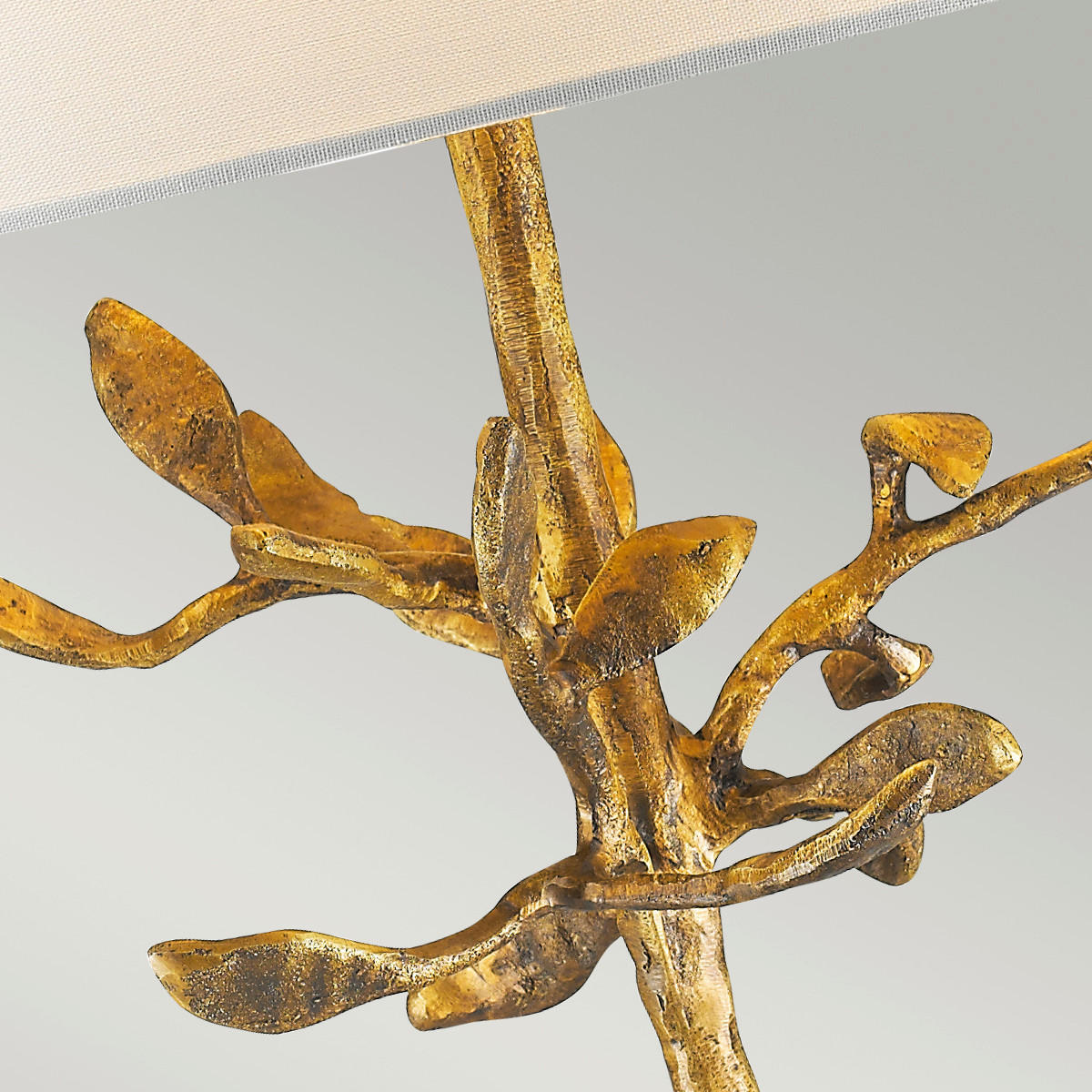 TISCHLEUCHTE - Weiss, Konventionell, Textil/Metall (35.5/66.2cm) - Elstead Lighting