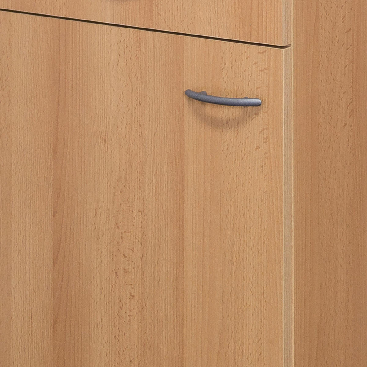 KÜCHENUNTERSCHRANK 50/85/57 cm  in Buchefarben  - Edelstahlfarben/Beige, MODERN, Holzwerkstoff/Kunststoff (50/85/57cm) - FlexWell