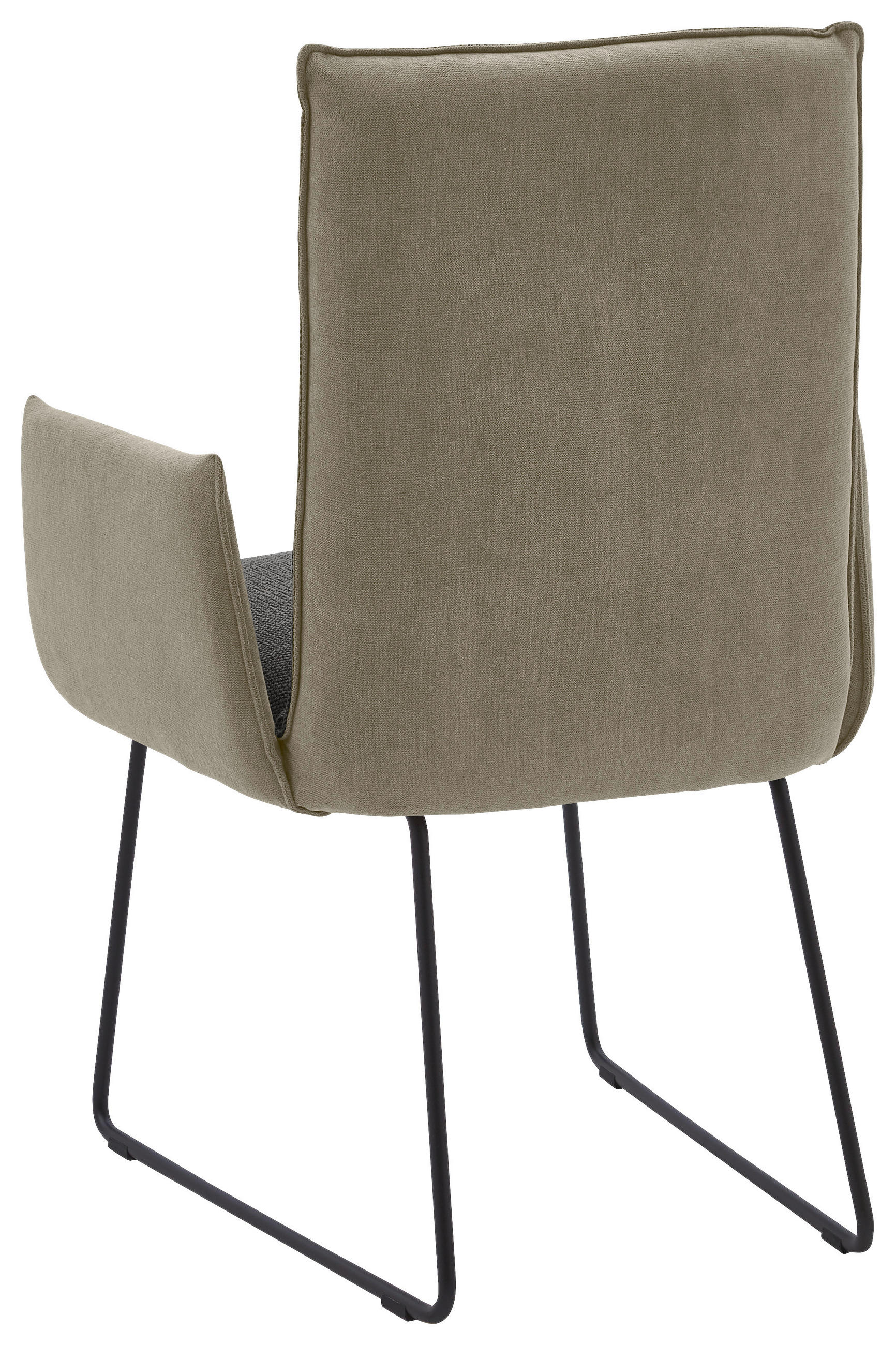 Thumbnail - Dieter Knoll Armlehnstuhl, Anthrazit, Schwarz, Greige, Metall, Textil, Kufe, 59x93x59 cm, Beinauswahl, Lederauswahl, Sto...