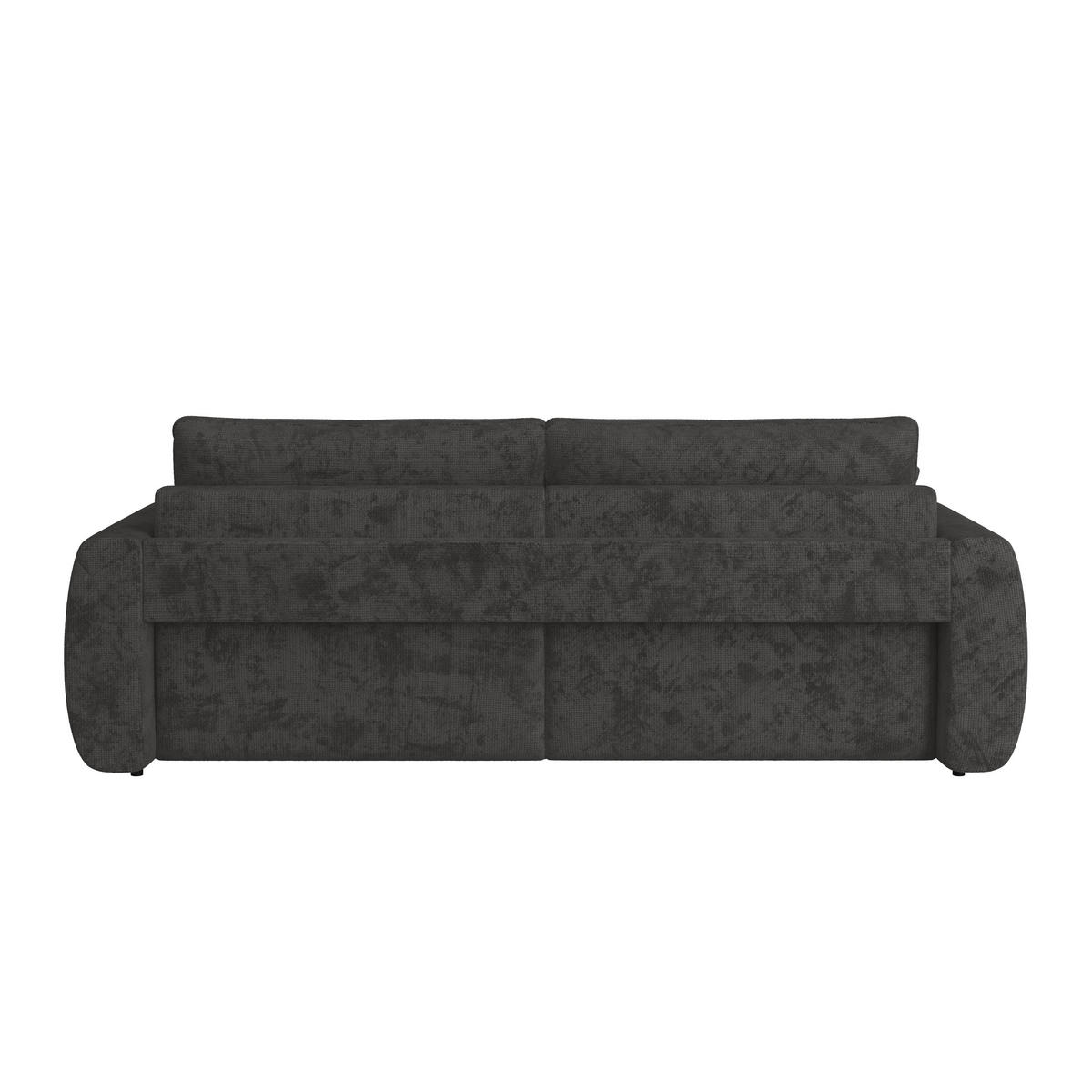 SCHLAFSOFA  mit Stoffauswahl Webstoff Graphitfarben  - Schwarz/Graphitfarben, MODERN, Holz/Textil (245/74-90/104cm) - MID.YOU