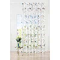Perdea Confecționată transparent  - albastru, Basics, textil (140/260cm)