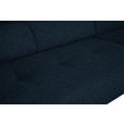 ECKSOFA in Chenille Dunkelblau  280/205 cm  - Schwarz/Dunkelblau, Design, Textil/Metall (280/205cm) - Xora