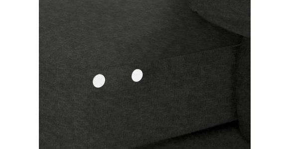 ECKSOFA in Velours Dunkelgrau 310/180 cm - Dunkelgrau/Schwarz, Design, Textil/Metall (310/180cm) - Dieter Knoll
