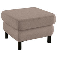 HOCKER in Textil Taupe  - Taupe/Schwarz, Konventionell, Textil/Metall (69/47/69cm) - Pure Home Comfort
