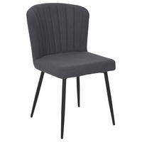 VIERFUßSTUHL  in Eisen Leinenoptik Holz, Metall, Textil  - Schwarz, KONVENTIONELL, Holz/Textil (52/82/60cm) - P & B