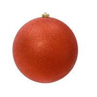 Glob De Crăciun - roșu deschis, Basics, plastic (14cm) - X-Mas