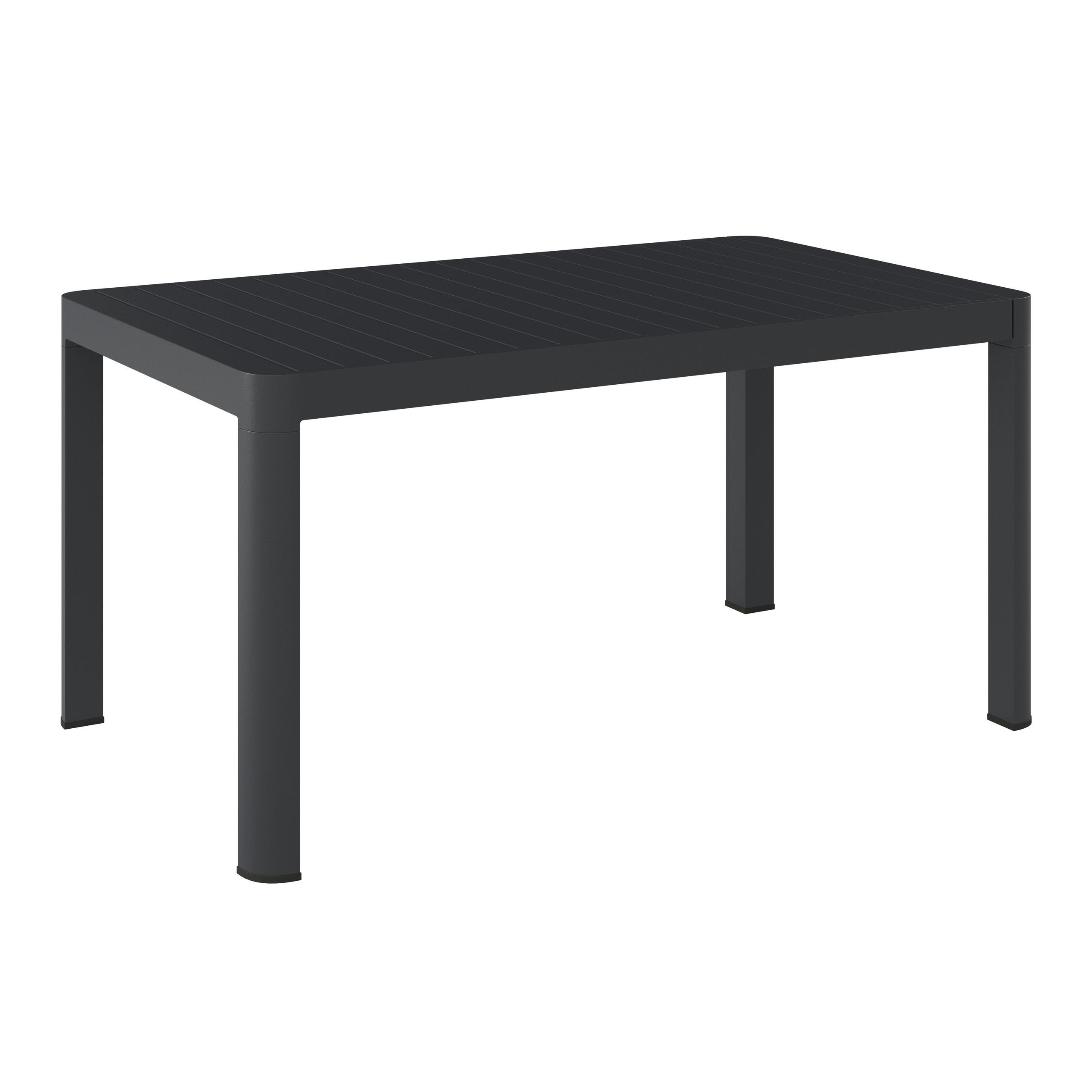 GARTENTISCH Metall rechteckig  - Anthrazit, MODERN, Metall (142/202/76/142cm) - Ambia Garden