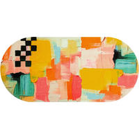 LÄUFER 70/150 cm Paintshape Gelb  - Gelb, Trend, Kunststoff/Textil (70/150cm) - wash+dry