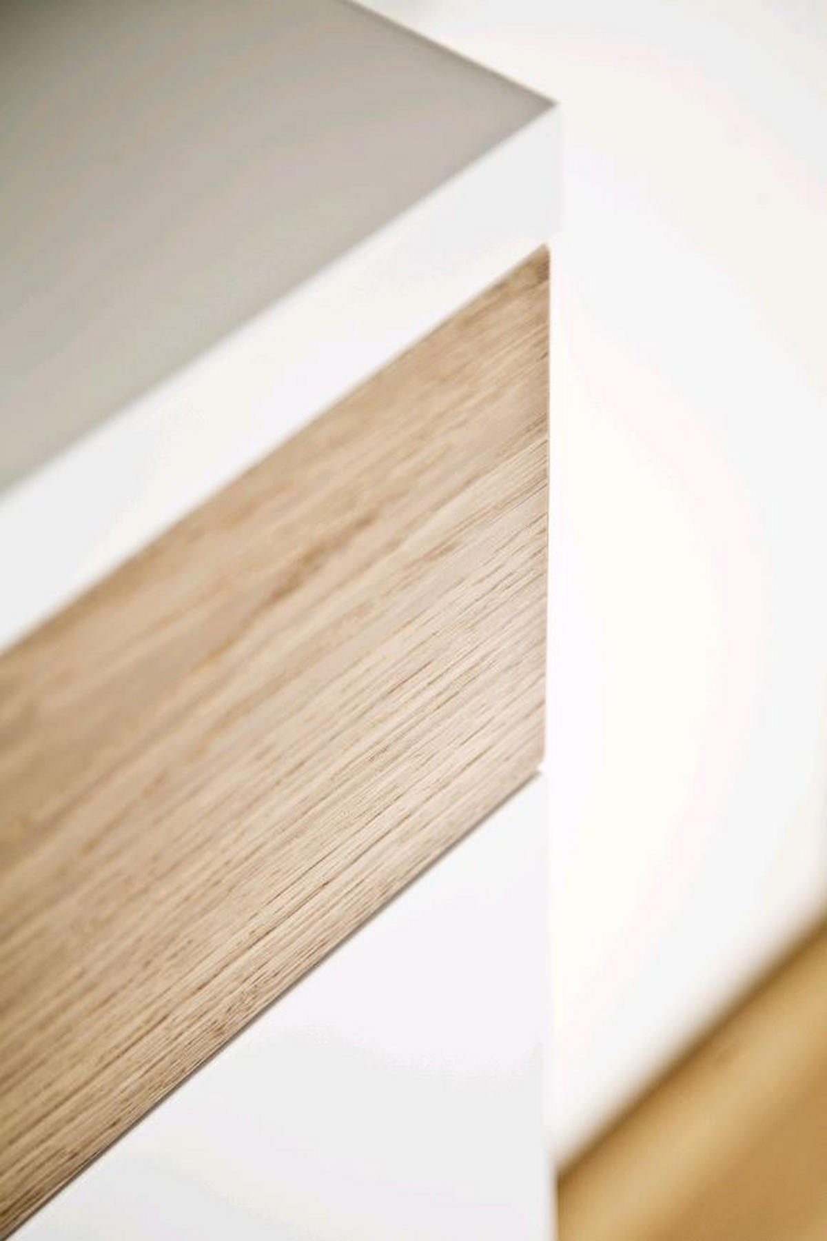 SCHUHSCHRANK  in 121/100/35 cm  - Weiss/Eichefarben, Design, Holz/Holzwerkstoff (121/100/35cm) - Moderano