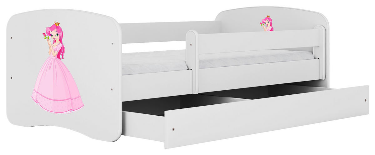 KINDER-/JUNIORBETT - Birkefarben/Weiß, MODERN, Holz/Holzwerkstoff (80/160cm) - MID.YOU