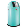 ABFALLSAMMLER PUSHBOY 50 L  - Edelstahlfarben/Mintgrün, KONVENTIONELL, Kunststoff/Metall (40/75,5cm) - Wesco