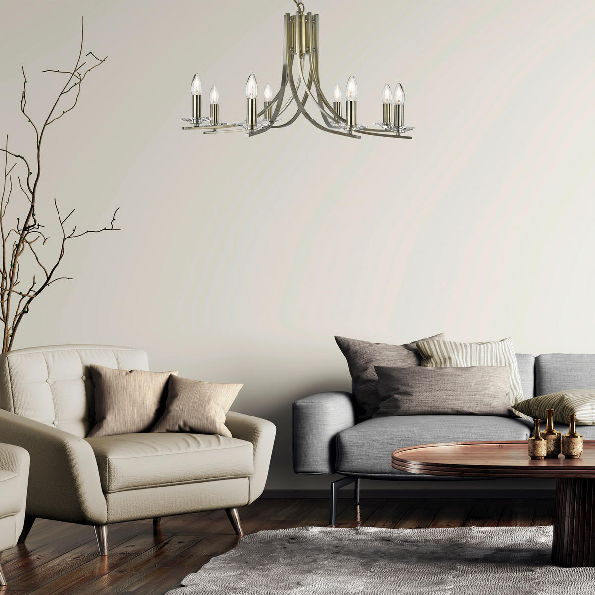 LUSTER  75/145 cm      Ascona  - boje mjeda, Lifestyle, staklo/metal (75/145cm)