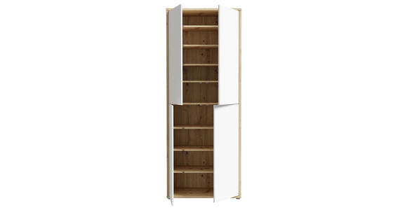 SCHUHSCHRANK 74,5/191,9/34,9 cm - Hellgrau/Eiche Artisan, MODERN, Holzwerkstoff/Kunststoff (74,5/191,9/34,9cm) - Xora