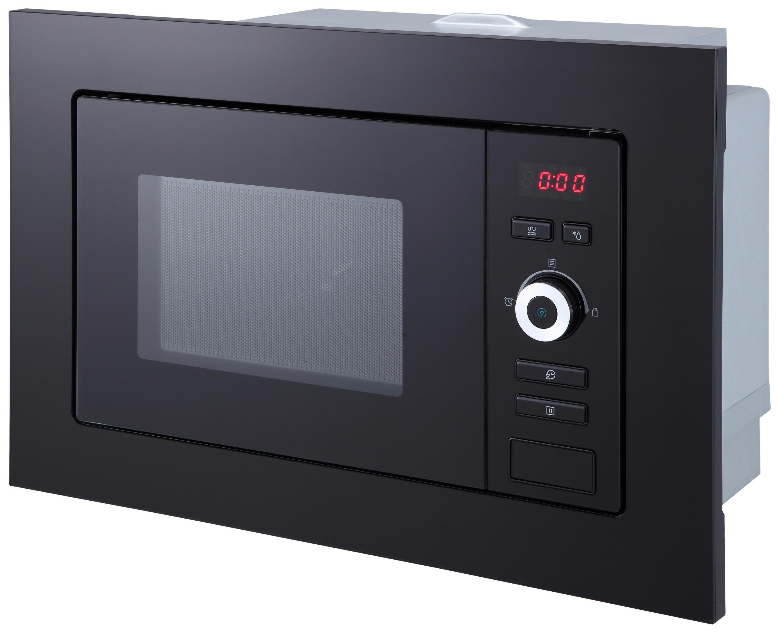 EINBAUMIKROWELLE MW800G  - Schwarz, Trend, Glas/Kunststoff (59,5/38,8/34,4cm) - Respekta