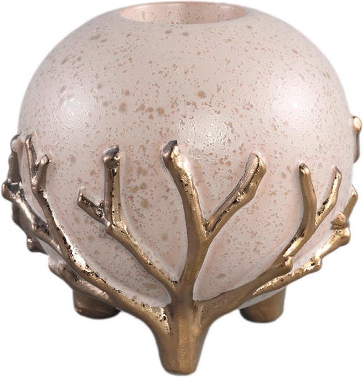 DRŽAČ LUČICA  - zlatne boje, Design, keramika (12cm)