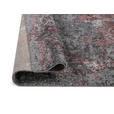 VINTAGE-TEPPICH 65/130 cm Timeline Quantum Grau, Hellrot  - Hellrot/Grau, Design, Textil (65/130cm) - Novel