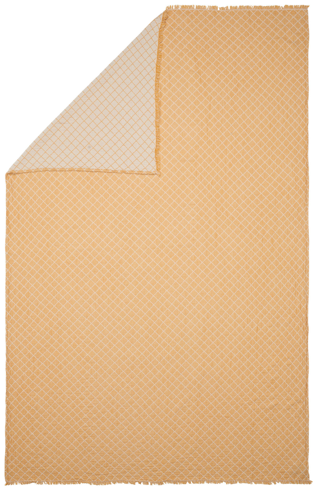 WOHNDECKE Musa 150/200 cm  - Gelb/Naturfarben, KONVENTIONELL, Textil (150/200cm) - Ambiente