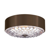 DECKENLEUCHTE  35.2/13.7 cm    - Messingfarben/Braun, Konventionell, Glas/Metall (35.2/13.7cm) - Elstead Lighting