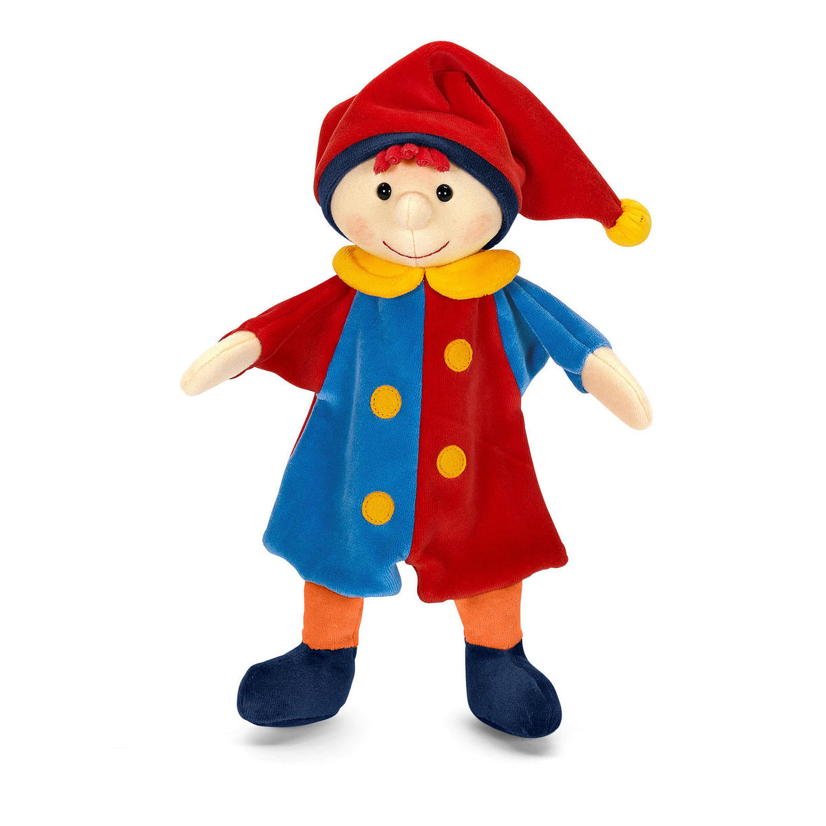 HANDPUPPE Kasper - Blau/Gelb, Basics, Textil (30cm) - Sterntaler
