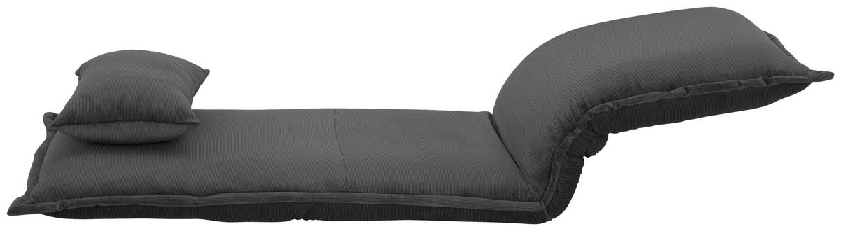 SCHLAFSESSEL Cord Grau    - Silberfarben/Grau, MODERN, Textil/Metall (77/73/87cm) - MID.YOU