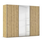 SCHWEBETÜRENSCHRANK 270/223/68 cm 3-türig Eichefarben, Chromfarben  - Chromfarben/Eichefarben, Design, Holz/Holzwerkstoff (270/223/68cm) - Novel